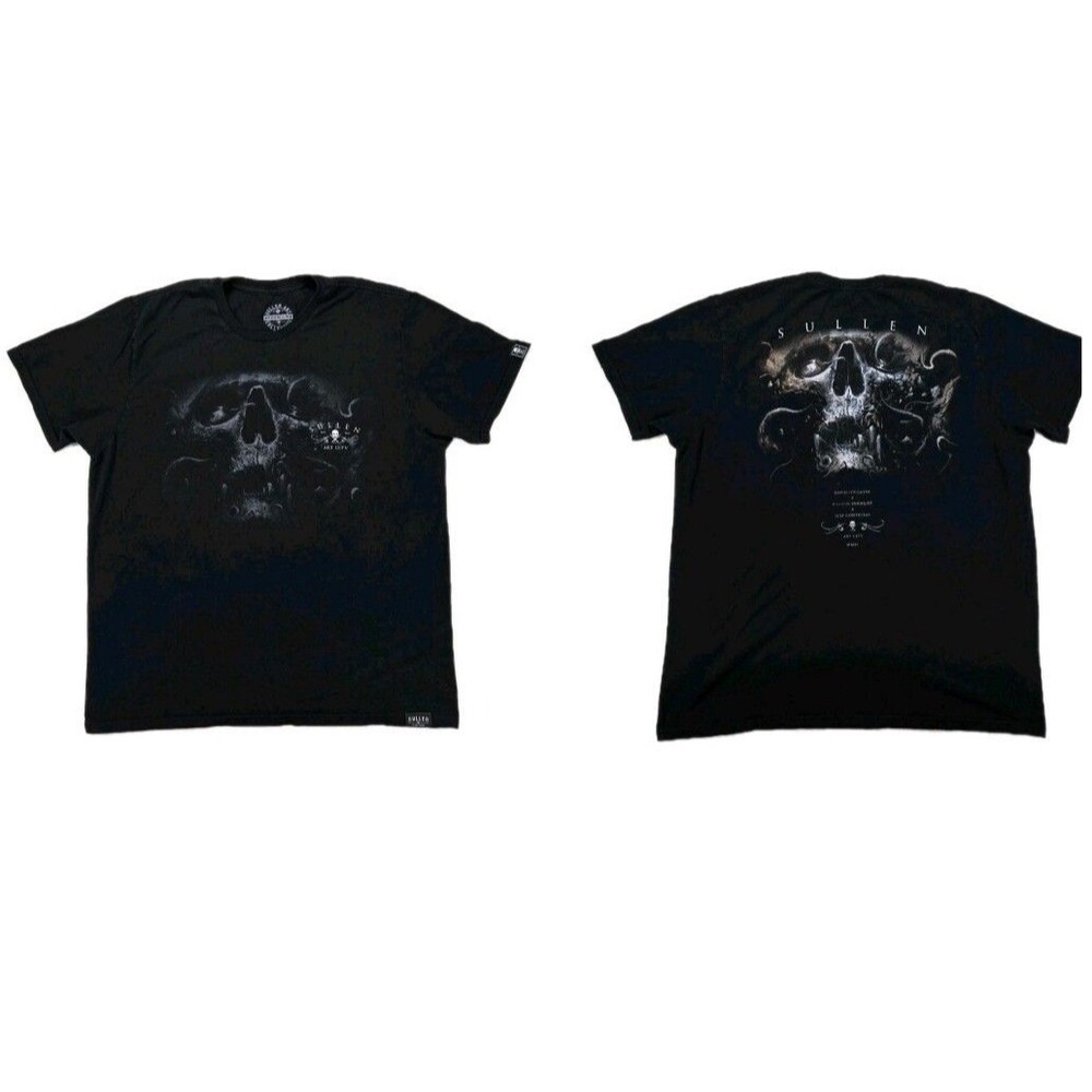 Mens Sullen Art Collective Short Sleeve T Shirt Graphic Skull 2XL